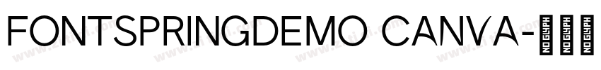 FONTSPRINGDEMO Canva字体转换